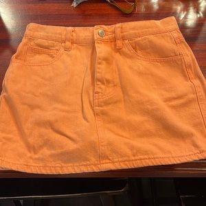 Forever 21 peach colored denim skirt never worn